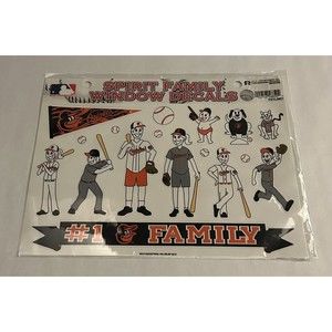 Baltimore Orioles Window Sticker Family